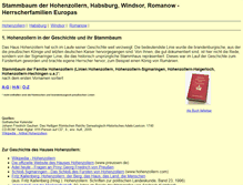 Tablet Screenshot of hohenzollern-home.com